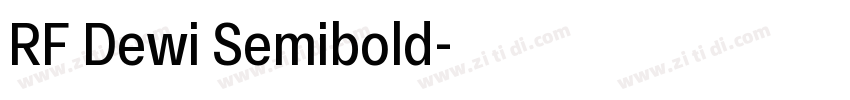 RF Dewi Semibold字体转换